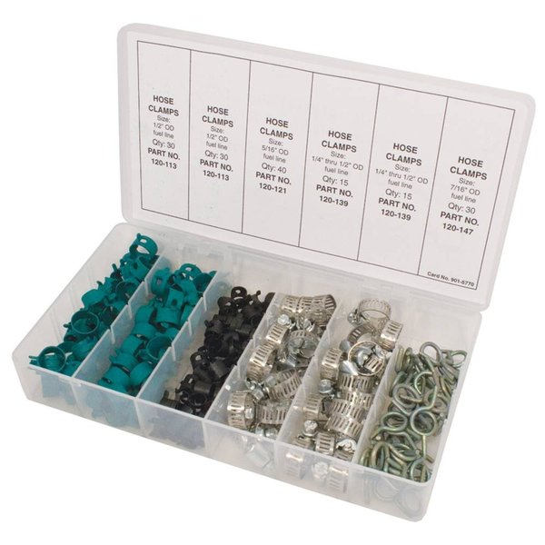 Stens Hose Clamp Assortment Includes 160 Pieces Lawn Mowers 415-170
